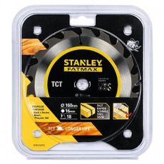 Brúsiteľný pílový kotúč TCT/HM na pozdĺžne rezy 160 x 16 mm, 18 zubov Stanley STA15315