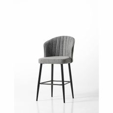 Sada barových stoličiek Rubi Grey and Black, 4 ks, 4 ks