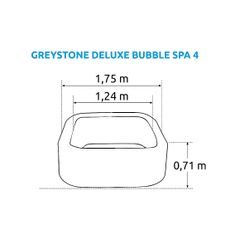 Intex Mobilná vírivka INTEX Greystone Deluxe Bubble Spa 4 (795 l)