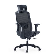 Kancelárska ergonomická stolička PYLON — látka, čierna / viac farieb Antracit S podhlavníkom