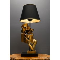 Stolová lampa v čierno-zlatej farbe (výška 57 cm) Lecture – Opviq lights