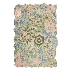 Zelený ručne tkaný vlnený koberec 160x230 cm Bryony Shaped Floral – Flair Rugs