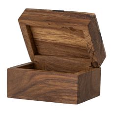 Hnedý dekoratívny drevený úložný box 6,5x4,5x4 cm Cemile – Bloomingville