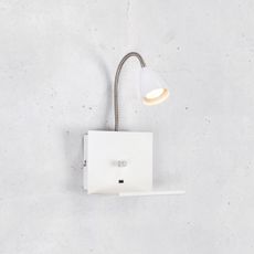 Markslöjd 107140 - Stmievateľné nástenné svietidlo s USB LOGI 1xGU10/7W/230V