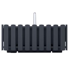 NABBI DDEF400W samozavlažovací plastový balkónový kvetináč 38 cm antracit