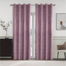 Záves na krúžkoch YC11937/280G/13/140x250 cm vresový
