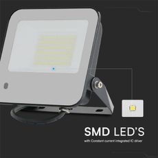 LED RGBW Stmievateľný reflektor LED/50W/230V IP65 šedá + DO