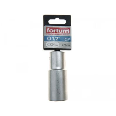 Hlavice nástrčná prodloužená, 1/2", 24mm, L 77mm, 61CrV5