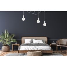 Luster na lanku MIROS 3xE27/60W/230V pavúk biela
