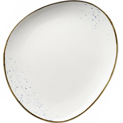 Mäser Oválný tanier Pintar White modré tečky 29 x26 cm, L