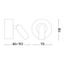 Ideal Lux - LED Nástenné bodové svietidlo BEAN LED/3W/230V CRI 90 mosadz