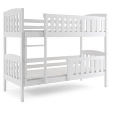 Poschodová posteľ KUBO 200x90 biela (bez zásuvky)