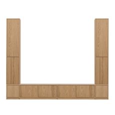 TV zostava v dekore duba v prírodnej farbe 300x243 cm Modulair – vtwonen