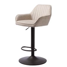 Béžová barová stolička s nastaviteľnou výškou Nolan – Unique Furniture