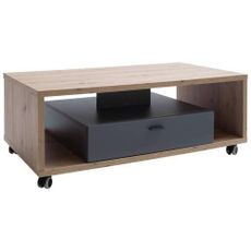 MID.YOU KONFERENČNÝ STOLÍK, sivá, farba duba, kompozitné drevo, 115/65/43 cm