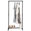 Stojan na šaty GD-157 BK chróm/čierna, 74 x 157 cm