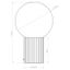 Sollux SL.1711 - Stolná lampa HALO 1xG9/8W/230V pr. 12 cm biela