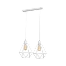 Luster KARO 2xE27/15W/230V biela