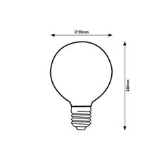 Rabalux 79147 - LED Žiarovka FILAMENT G95 E27/7W/230V 2700K