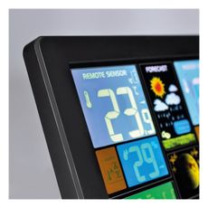 Solight TE81 - Meteostanica s LCD displejom USB nabíjanie čierna