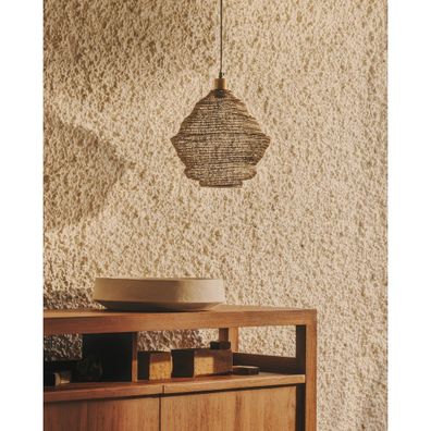 Závesné svietidlo v zlatej farbe s kovovým tienidlom ø 30 cm Sarraco – Kave Home