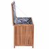 Záhradný úložný box teak Dekorhome 90 cm