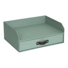 Zelený kartónový organizér do zásuvky/na dokumenty Walter Canvas Paper Laminate – Bigso