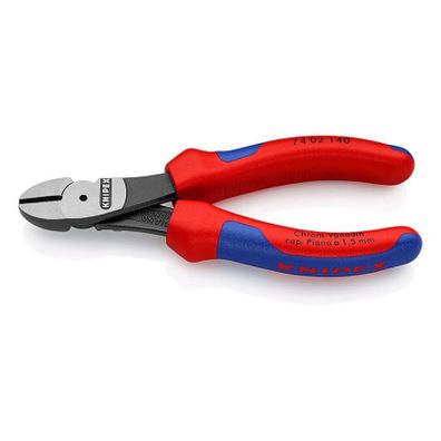 Výkonné bočné frézy 140 mm KNIPEX 74 02 140 - leštená hlava, viaczložkové puzdrá