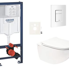 Závesný wc set do ľahkých stien / predstenová montáž Swiss Aqua Technologies Infinitio SIKOGRSIN11SCSH0