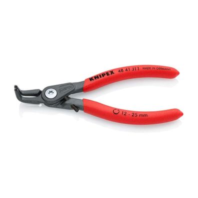 KNIPEX 48 41 J11 presné kliešte na vnútorné poistné krúžky, 130 mm - protišmyková rukoväť