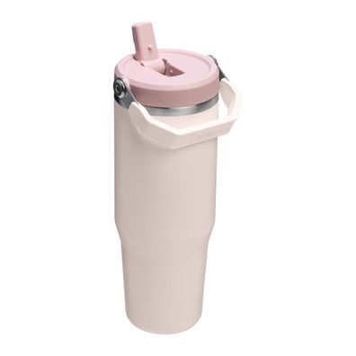 Svetloružová termoska 890 ml IceFlow Flip Straw 2.0 – Stanley
