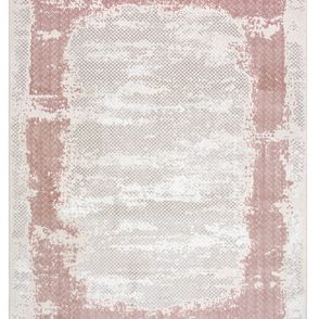 Dywany Łuszczów Kusový koberec Core A004 Frame beige/pink - 160x220 cm