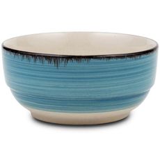 Keramická miska "Lines faded blue" na cereálie, 14 cm