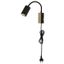 Globo 57911WBW - Flexibilná lampička ROBBY 1xGU10/35W/230V čierna/hnedá