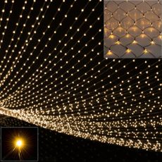 Vianočná LED obrazovka 2 x 1,5 m | teplá biela 160 LED diód