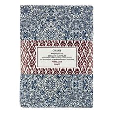 Obliečky Orient bavlna ecru/indigo 220x200 + (2) 70x80 Merkury Home