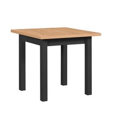 Rozkladací jedálenský stôl Mixi 8 80-160x80 - wotan / čierna