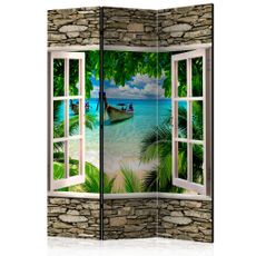 Paraván Tropical Beach Dekorhome 135x172 cm (3-dielny)