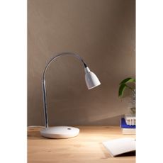 Biela LED stolová lampa (výška 41,5 cm) Tulip – Markslöjd