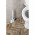 AQUALINE TF010 WC silikonová štětka nástěnná/na postavenie, biela