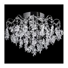 LED prisadený luster 5xE27/60W/230V + 5xLED/3W pr. 50 cm lesklý chróm