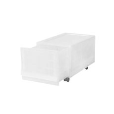 Modulárny úložný box Wave Junior Mist s kolieskami 43,4 x 27,2 x 22 cm, úzky - 1 zásuvka - kolieska
