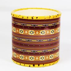 Keramický obal na kvetináč boho 10cm hnedý