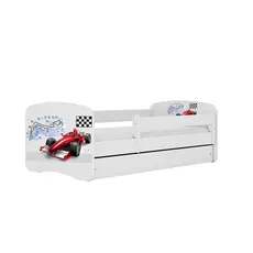 Kocot kids Detská posteľ Babydreams formula jedna biela, varianta 80x180, bez šuplíků, bez matrace
