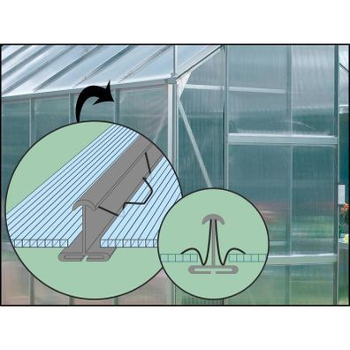 Náhradné zasklenie pre skleník VITAVIA VENUS 2500 PC 4 mm LG3058