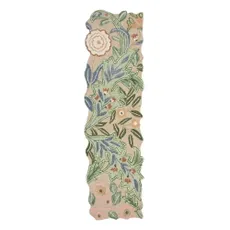 Zelený ručne tkaný vlnený behúň 60x230 cm Bryony Shaped Floral – Flair Rugs