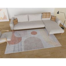 Umývateľný behúň v oranžovo-krémovej farbe 80x200 cm – Vitaus