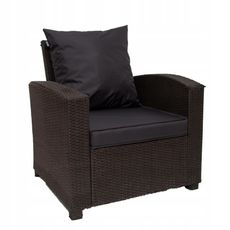 Golden Garden Podsedák na záhradný nábytok GG103 55/60/8cm + vankúš 55/50cm čierna