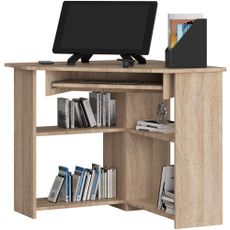 Ak furniture Rohový písací stôl Ted dub sonoma