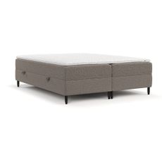 Hnedá boxspring posteľ s úložným priestorom 200x200 cm Malte – Maison de Rêve